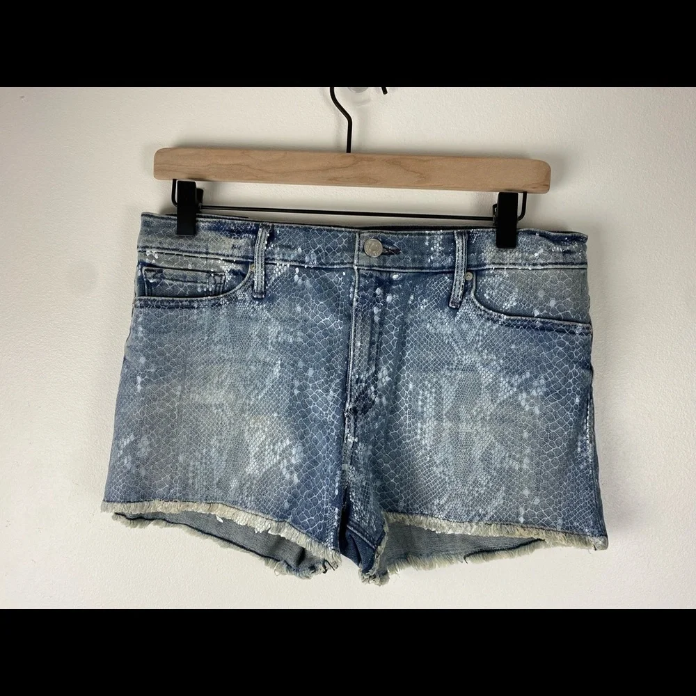 Black Orchid Denim‎ Skylar Snake Print Cutoff Short